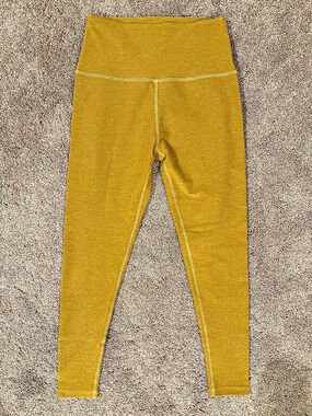 Beyond Yoga Spacedye Caught In The Midi High Waisted Legging Mustard Medium